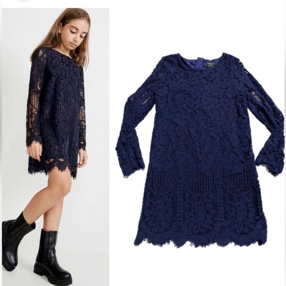 Bardot Junior Girls Sofia Navy Blue
Lace Dress 6